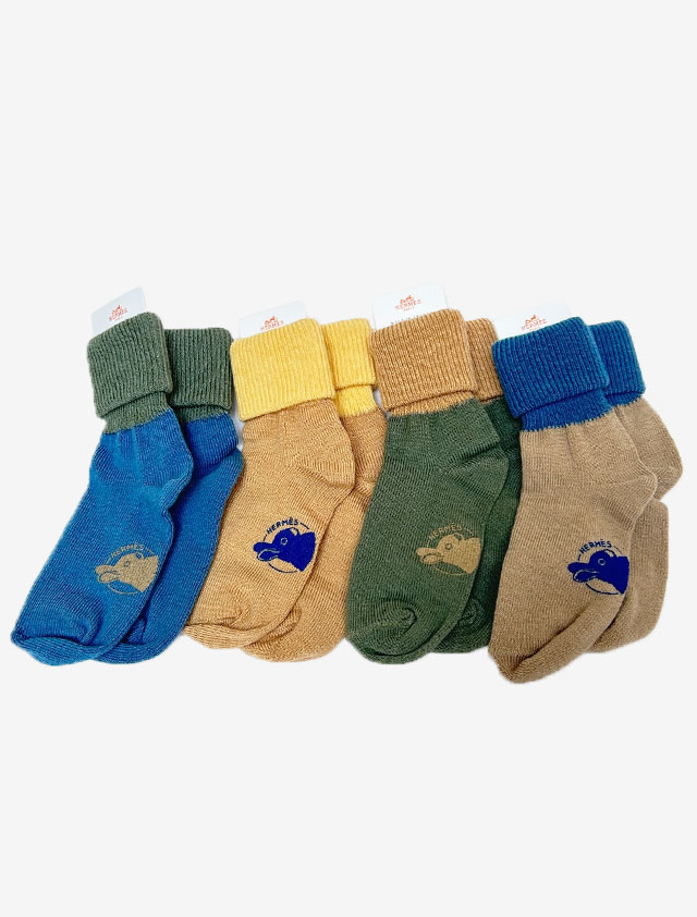 HERMES Passe-passe weekly baby socks ベビー靴下4点 セット