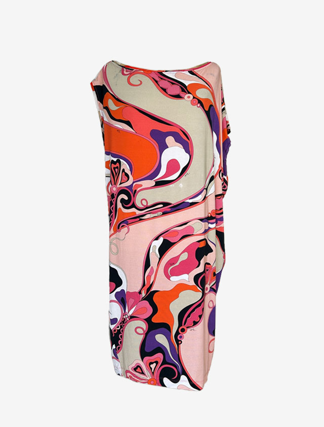 レディース エミリオプッチ EMILIO PUCCI アシンメトリー ワンピース