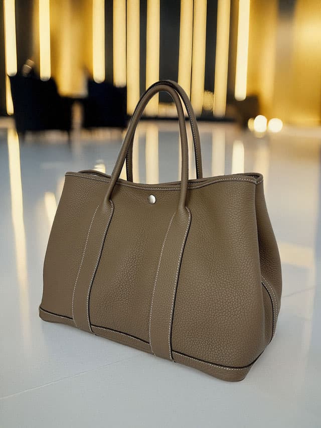 【手元在庫あり!】HERMES ガーデンパーティー 36cm エトゥープ 極美品】HERMES ガーデンパーティ 36 ネゴンダ エトゥープ
