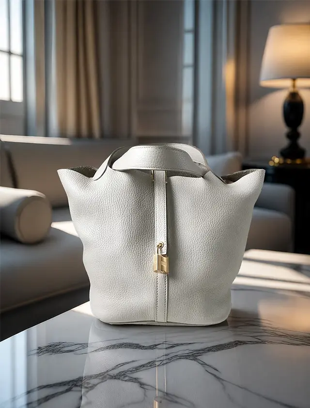 HERMES ピコタンロックMM 22 ベトン ゴールド金具 C刻印