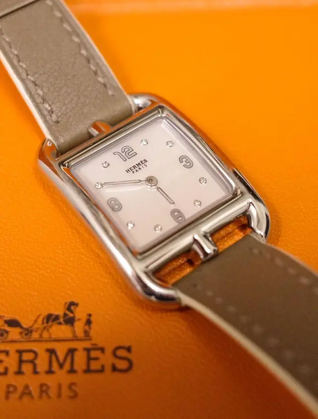 HERMÈS エルメス ケープコッド 8Pダイヤ SS ウォッチ