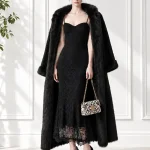 JOSEPH-RABBIT-FOX-LONGCOAT-BK